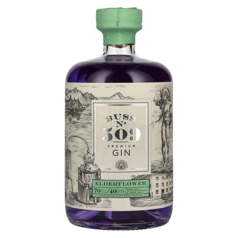 Buss N509 ELDERFLOWER Belgium Flavor Gin Author Collection 40% Vol. 0,7l