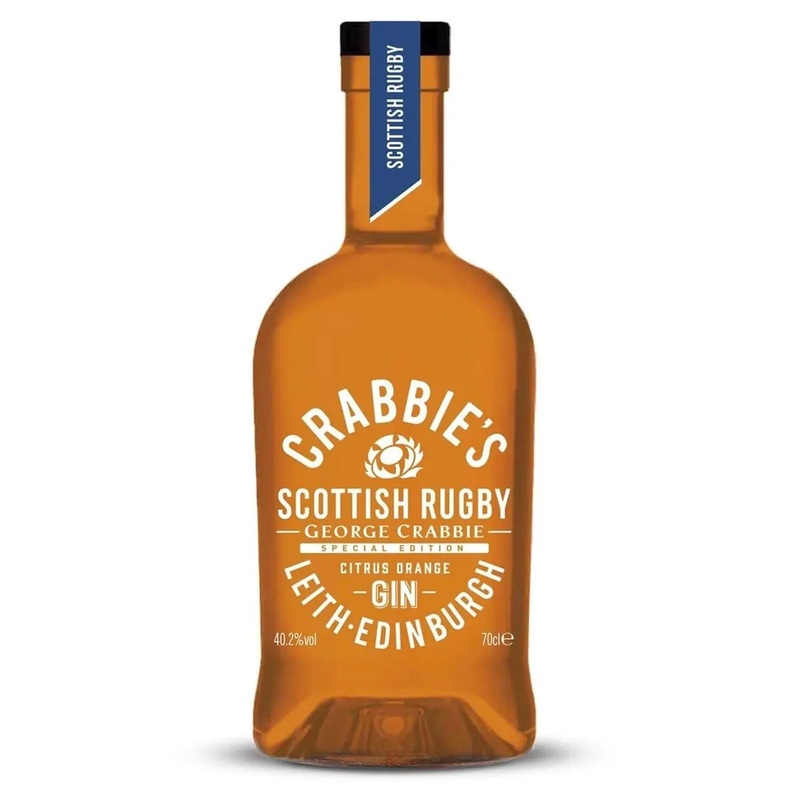 Crabbie's Scottish Rugby Citrus Orange Gin, 70 cl