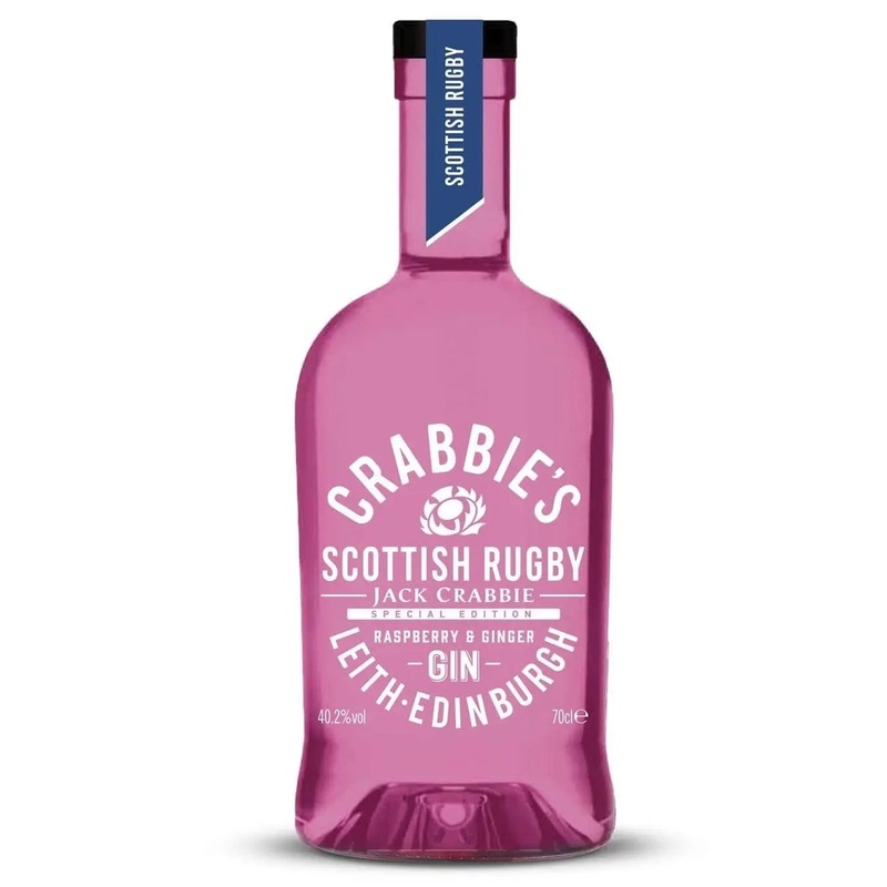 Crabbie's Scottish Rugby Raspberry & Ginger Gin, 70 cl