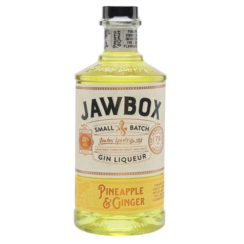 Jawbox Pineapple & Ginger Gin Liqueur, 70 cl