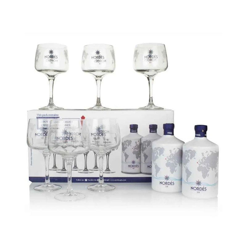 Nords Atlantic Galician Gin Double Glass Gift Pack, 2 x 70 cl