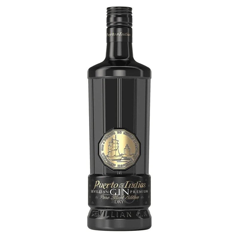 Puerto De Indias Pure Black Edition Dry Gin, 70 cl