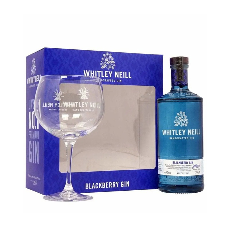 Whitley Neill Blackberry Gin & Glass Gift Set, 70 cl