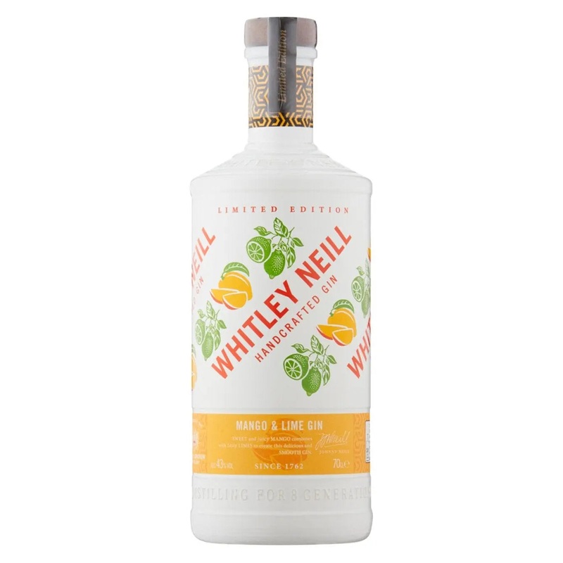Whitley Neill Limited Edition Mango & Lime Gin, 70 cl