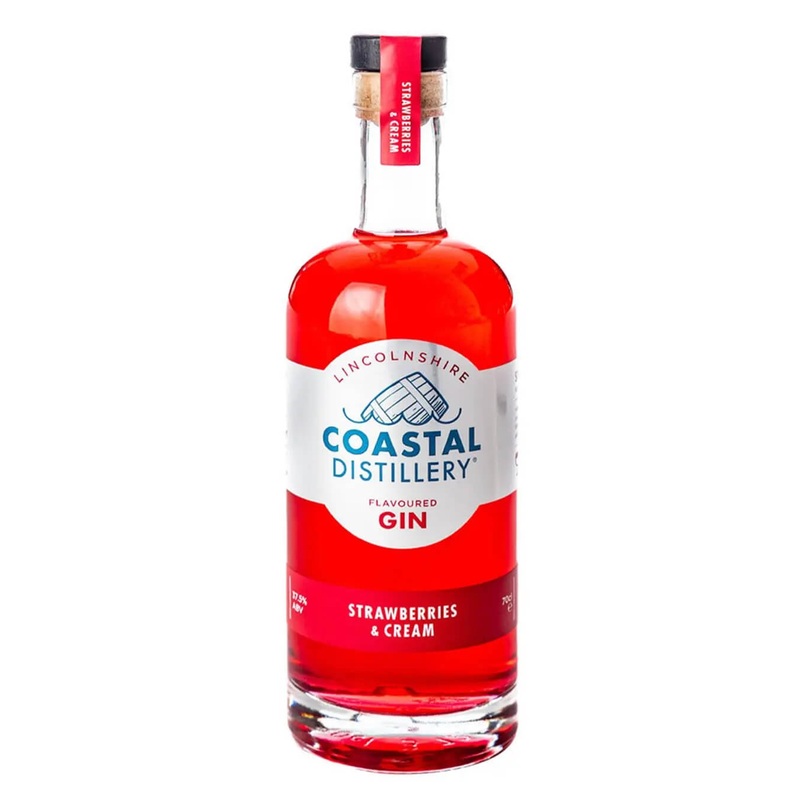 Coastal Distillery Strawberries & Cream Gin, 70 cl