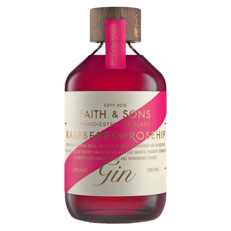Faith & Sons Raspberry & Rosehip Gin, 50 cl