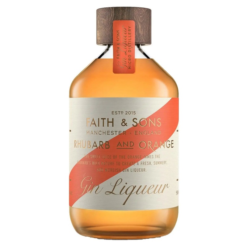 Faith & Sons Rhubarb & Orange Gin Liqueur, 50 cl