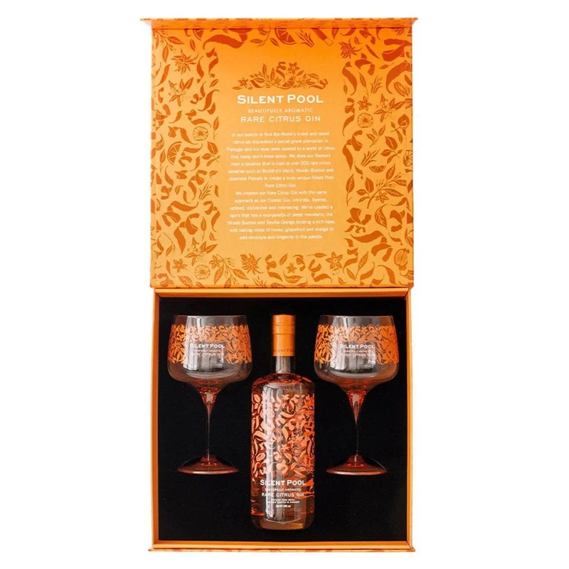 Silent Pool Rare Citrus Gin Gift Set, 70 cl