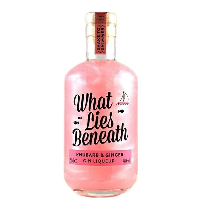 What Lies Beneath Rhubarb & Ginger Shimmer Gin Liqueurs, 50 cl