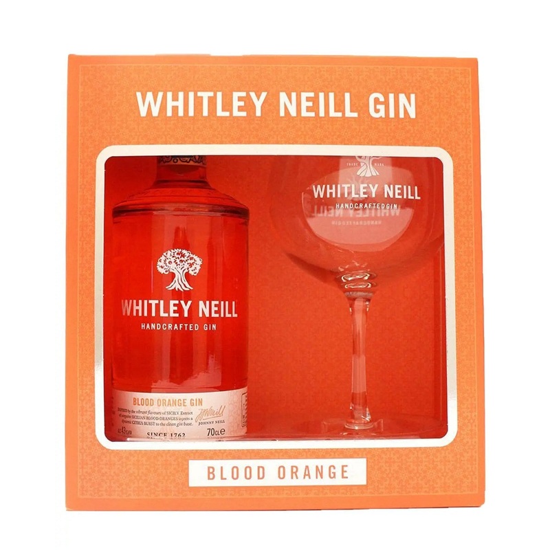 Whitley Neill Blood Orange Gin & Glass Gift Set, 70 cl
