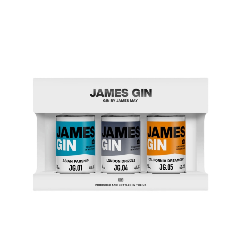 James Gin Miniature Tasting Set, 3 x 5 cl