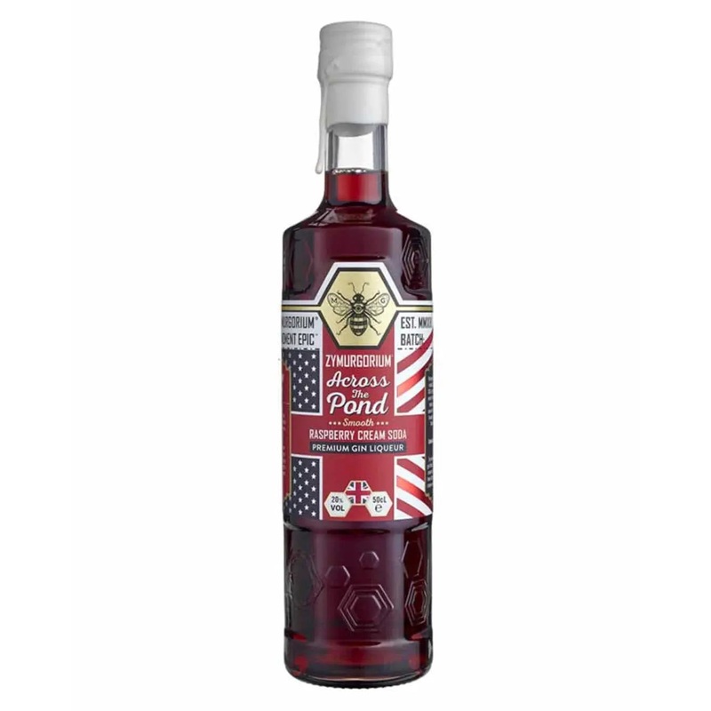 Zymurgorium Across the Pond Smooth Raspberry Cream Soda Gin Liqueur, 50 cl