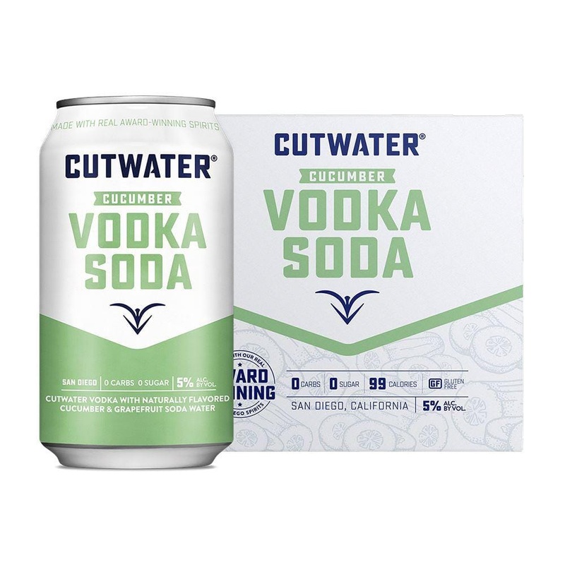 Cutwater Cucumber Vodka Soda 4 Pack
