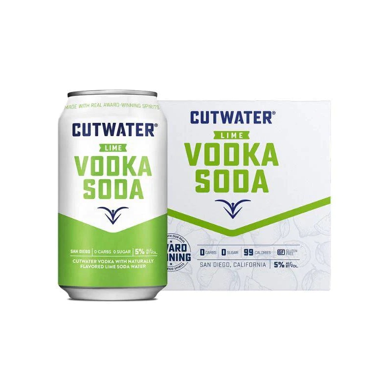 Cutwater Lime Vodka Soda 4 Pack