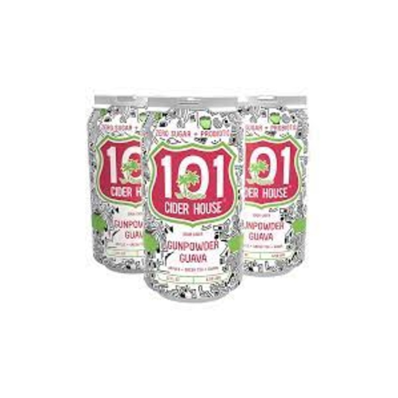 101 Cider House Gunpowder Guava Zero Sugar  Natural Cider 12oz 4 Pack Can