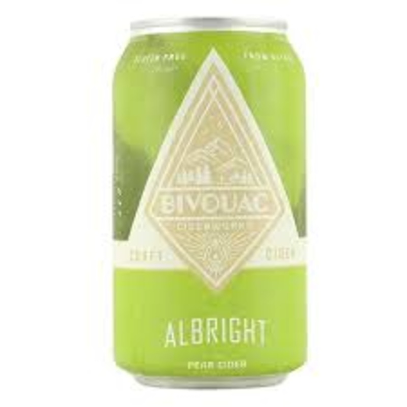 Bivouac Craft Cider Dry Pear Cider 12oz 4 Pack Can