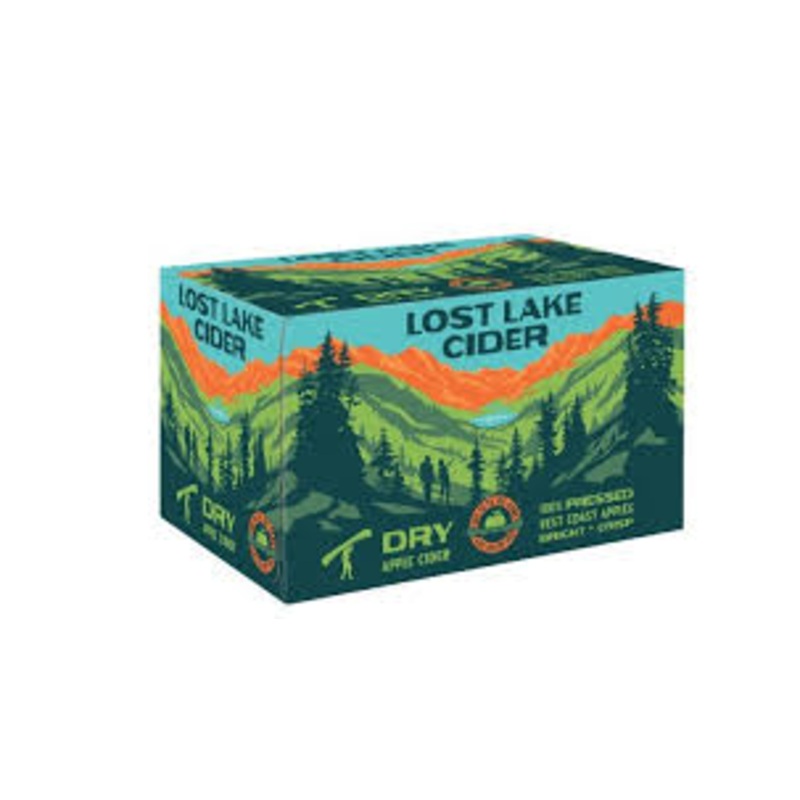 Lostlake Dry Apple Cider 12oz 6pk Cans