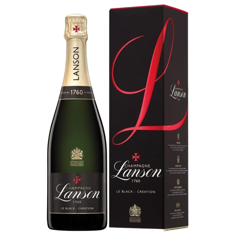 Lanson Black Label Gift Box Champagne, 75 cl