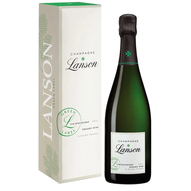 Lanson Organic Green Label Champagne Gift Box, 75 cl