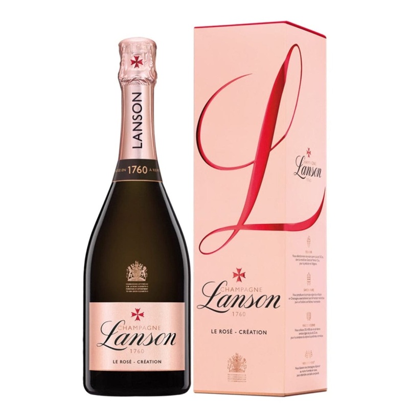 Lanson Ros Gift Box Champagne, 75 cl