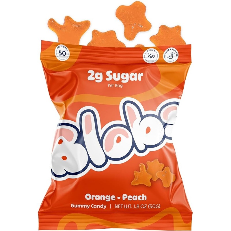 BLOBS Peach Orange Gummies