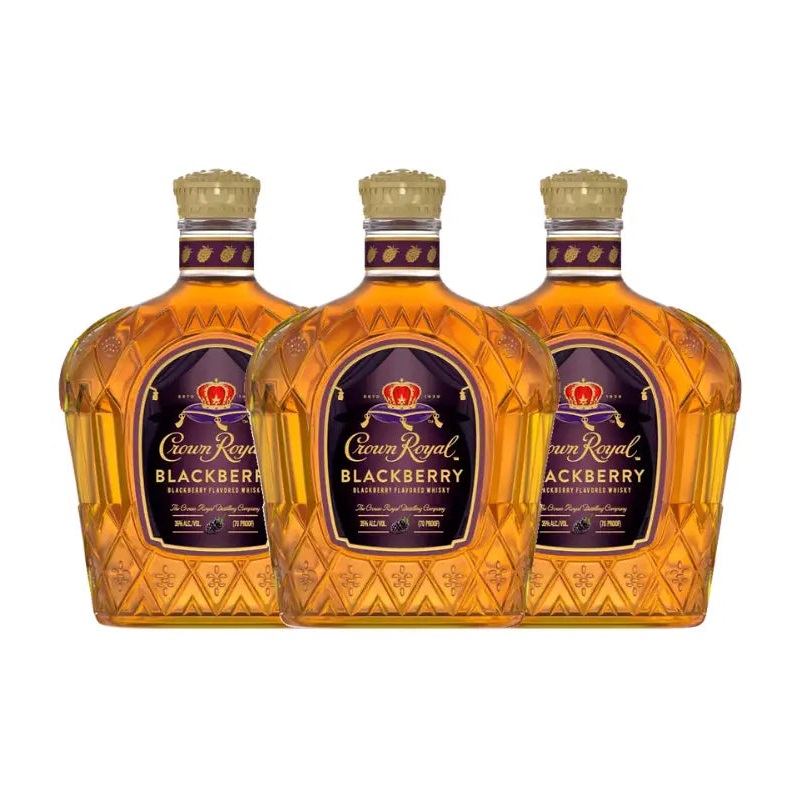 Crown Royal Blackberry 3-Pack Bundle