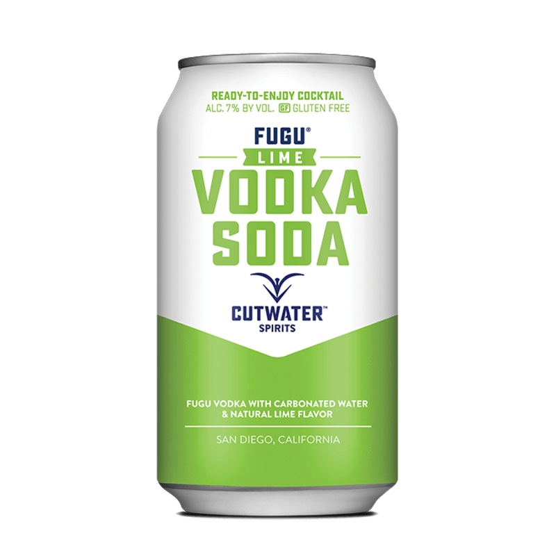 Fugu Lime Vodka Soda (4 Pack - 12 Ounce Cans)