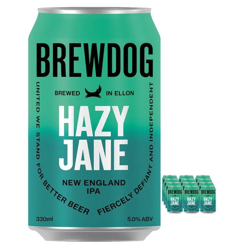 BrewDog Hazy Jane Beer Can Multipack, 12 x 440 ml