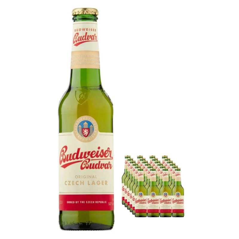 Budweiser Budvar Beer Bottle Multipack, 12 x 330 ml