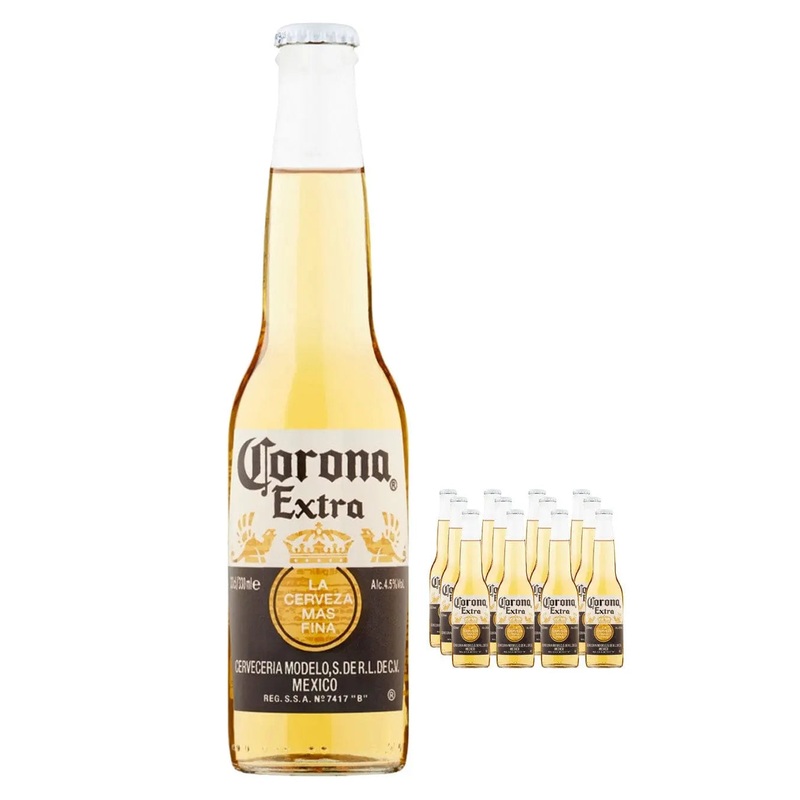 Corona Extra Lager Beer Bottle Multipack, 12 x 330 ml