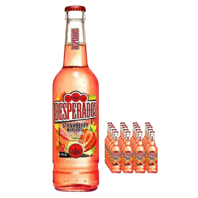 Desperados Strawberry Margarita Tequila Lager Beer Bottle Multipack, 20 x 400 ml