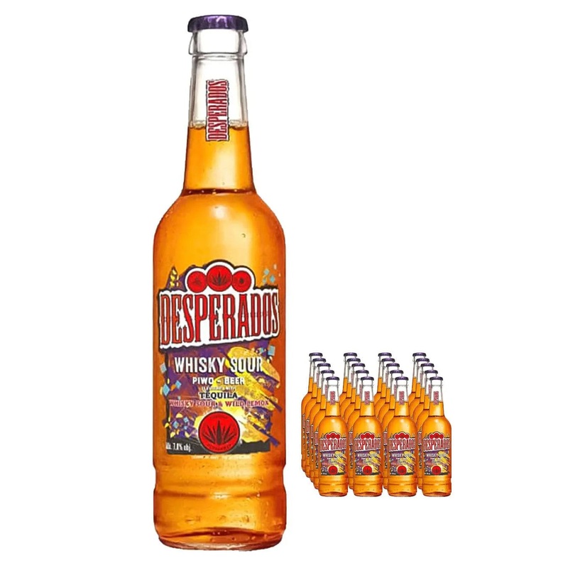 Desperados Whiskey Sour Tequila Lager Beer Bottle Multipack, 20 x 400 ml