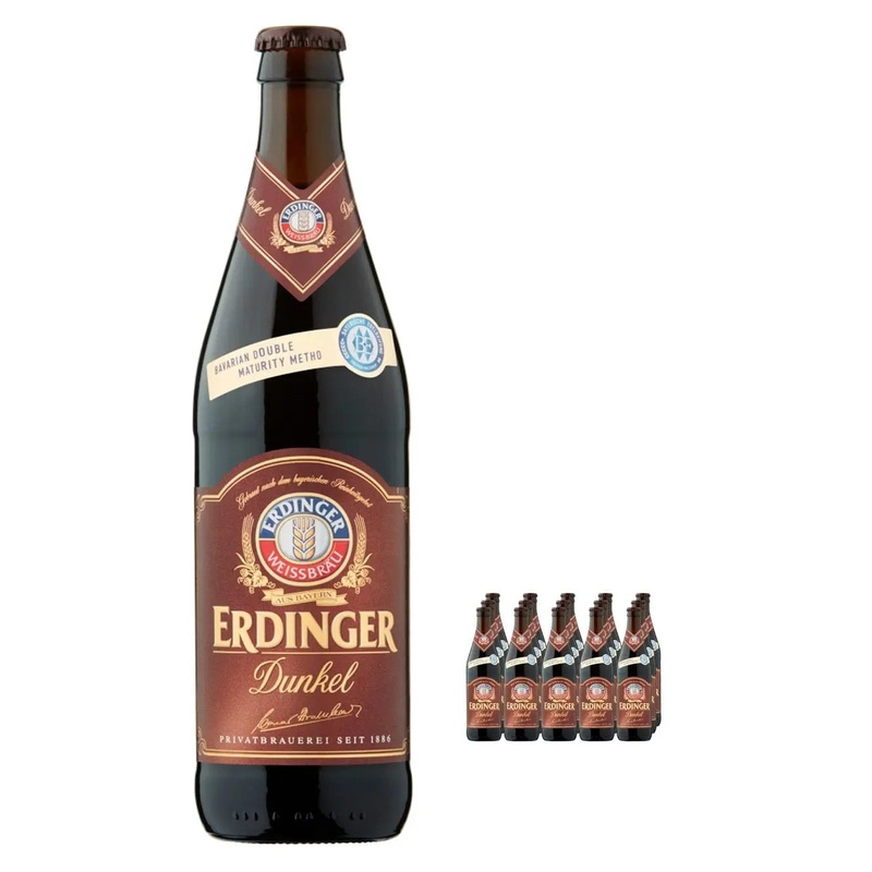 Erdinger Dunkel Dark German Beer, 12 x 500 ml