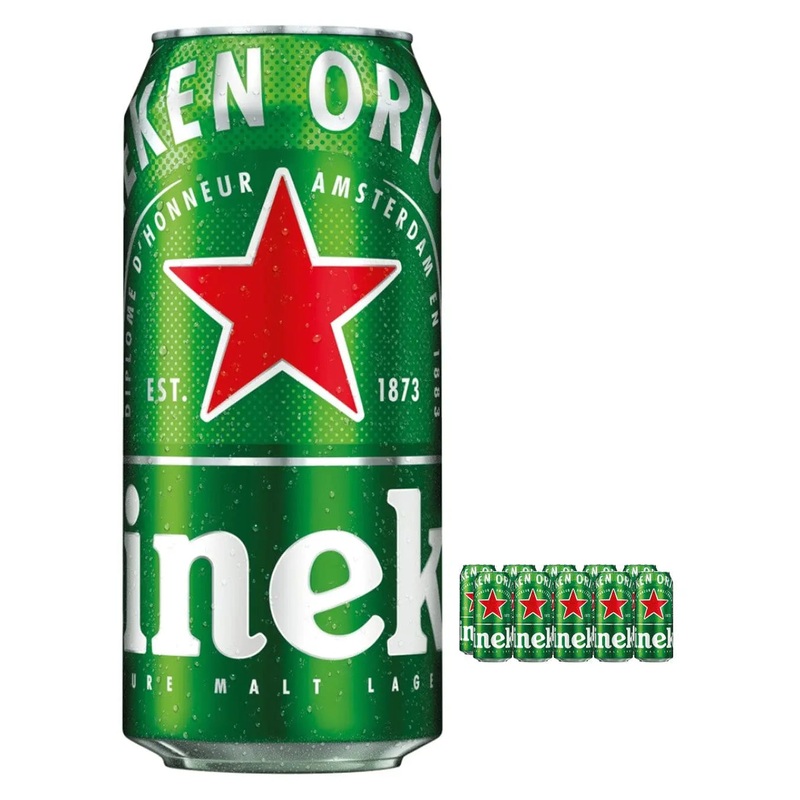 Heineken Premium Lager Beer Can Multipack, 10 x 440 ml