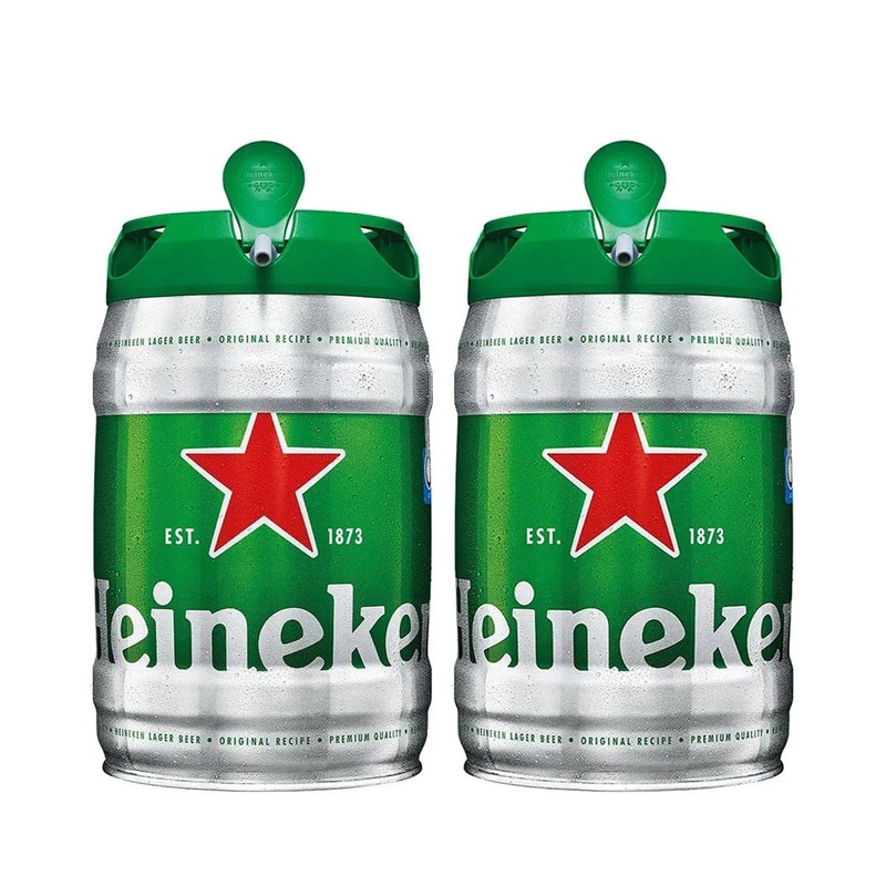Heineken Premium Lager Mini Keg Duo, 2 x 5 L