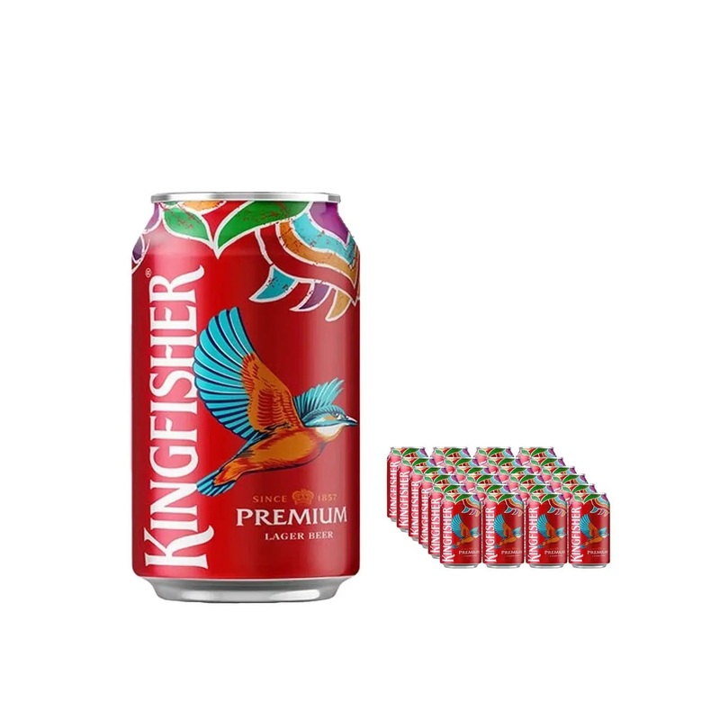 Kingfisher Premium Lager Beer Can Multipack, 24 x 330 ml