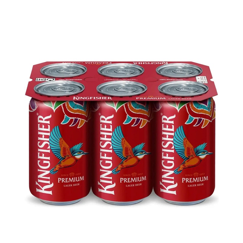 Kingfisher Premium Lager Beer Can Multipack, 6 x 330 ml