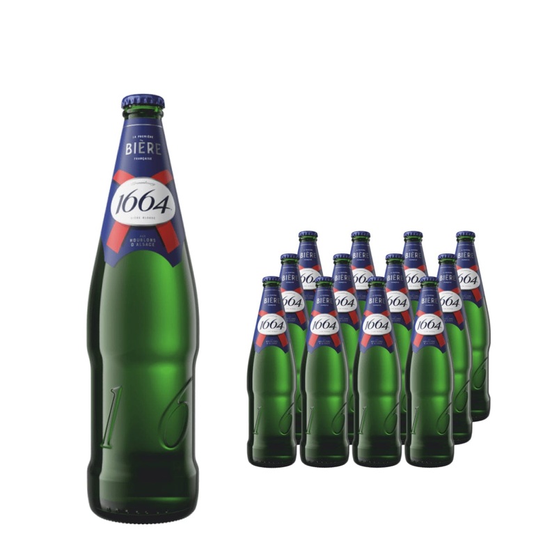 Kronenbourg 1664 Lager Beer Multipack, 12 x 660 ml