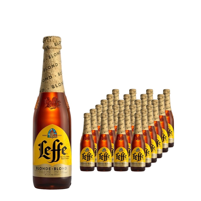 Leffe Blonde Beer Multipack, 24 x 330 ml