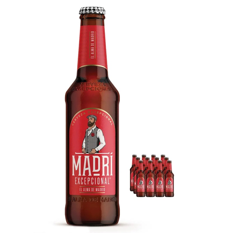 Madri Excepcional Lager Beer, 12 x 330 ml