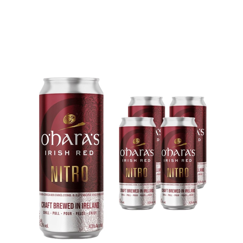 O'Hara's Irish Red Nitro Stout Pack, 4 x 440 ml
