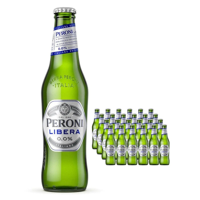 Peroni Nastro Azzurro Libera 0.0 Alcohol Free Lager Beer Bottle Multipack, 24 x 330 ml