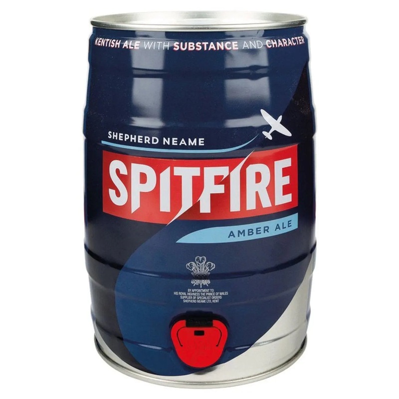 Spitfire Amber Ale Beer Mini Keg, 5 L