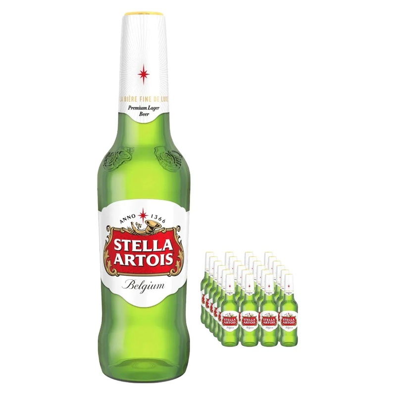 Stella Artois Premium Lager Beer, 24 x 330 ml