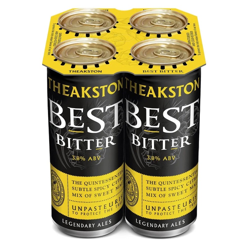 Theakston Best Bitter Premium Ale Beer Can Multipack, 4 x 440 ml