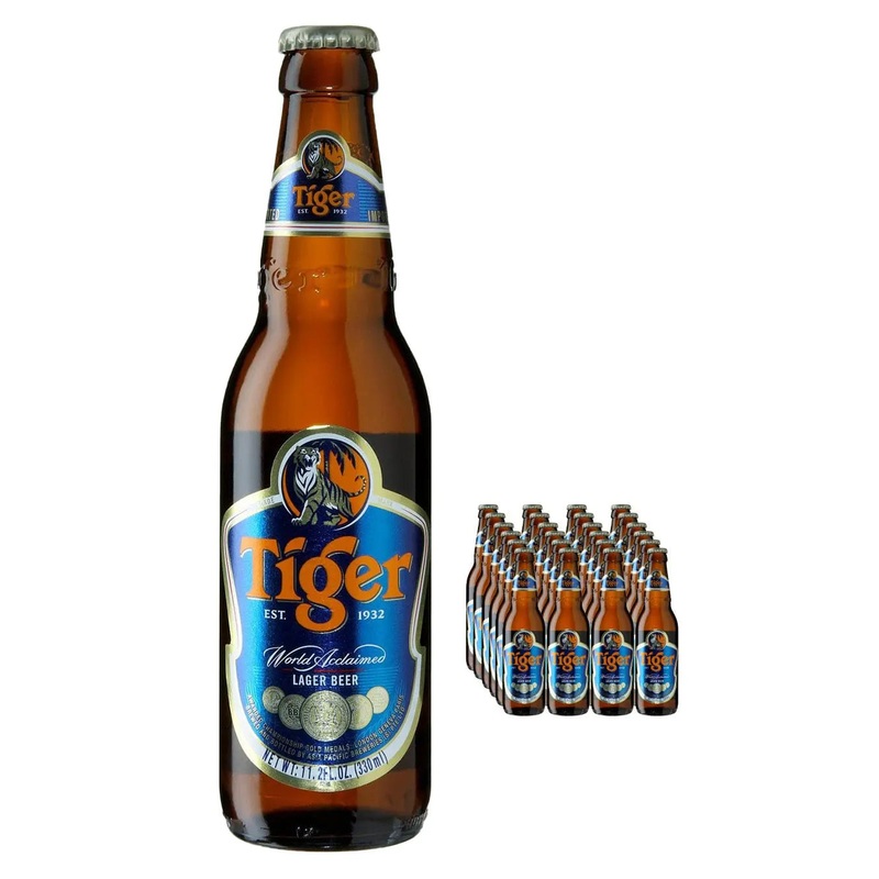 Tiger Premium Lager Beer Bottle Multipack, 24 x 330 ml