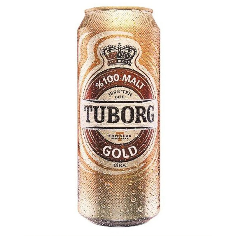 Tuborg Gold Premium Lager Beer Multipack, 24 x 500 ml