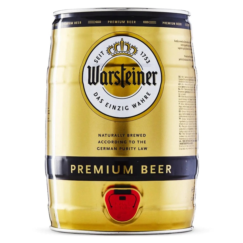 Warsteiner Premium Mini Keg, 5 L