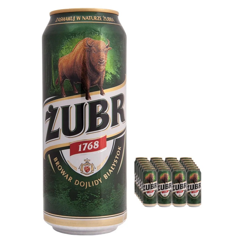 Zubr Polish Lager Multipack, 24 x 500 ml