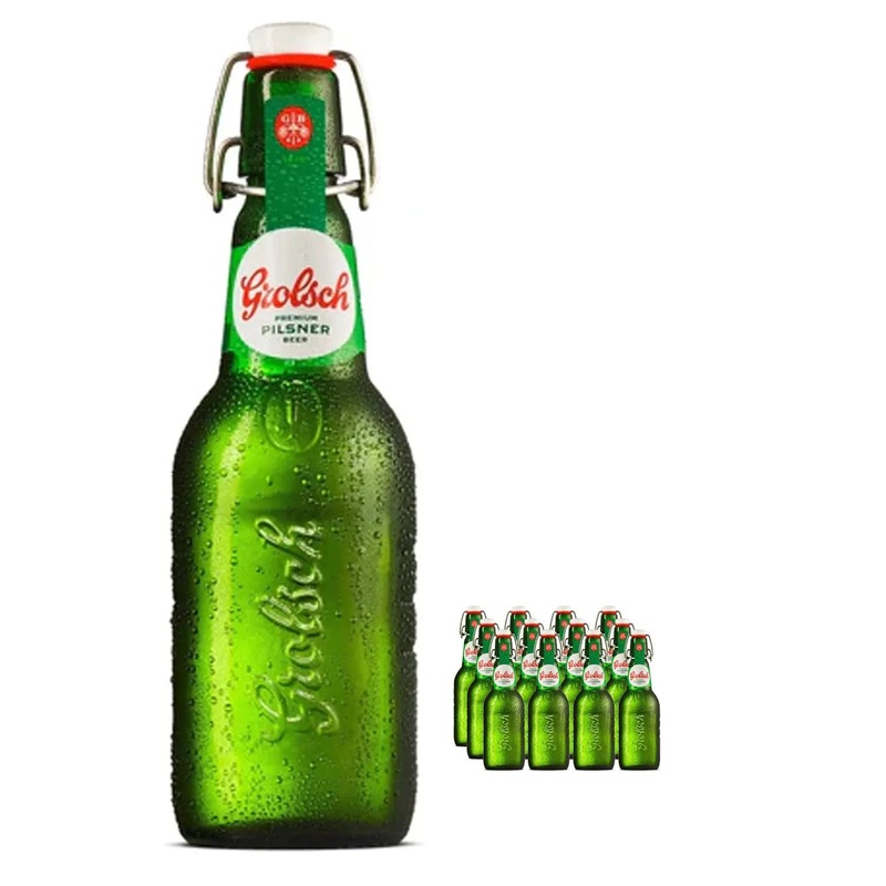 Grolsch Premium Pilsner Swing-Top Beer Bottle Multipack, 12 x 450 ml